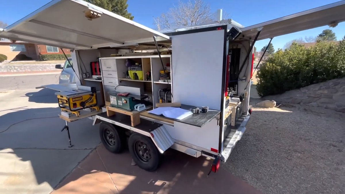 Neal's Unique Aluminum DIY Tool Trailer